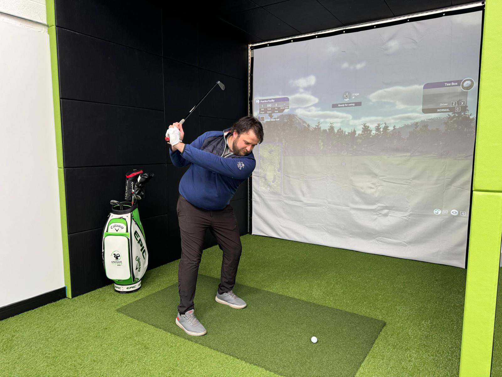 View of Unique Indoor Golf | Grand Opening