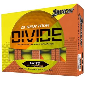 Srixon q star tour divide golf balls orange